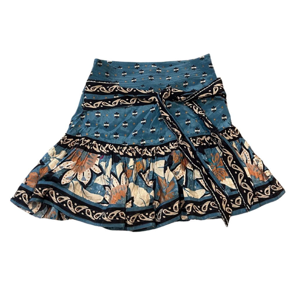 FARM Rio Blue Ainika Chill Mini Skirt | NWT | Size M - Picture 2 of 10
